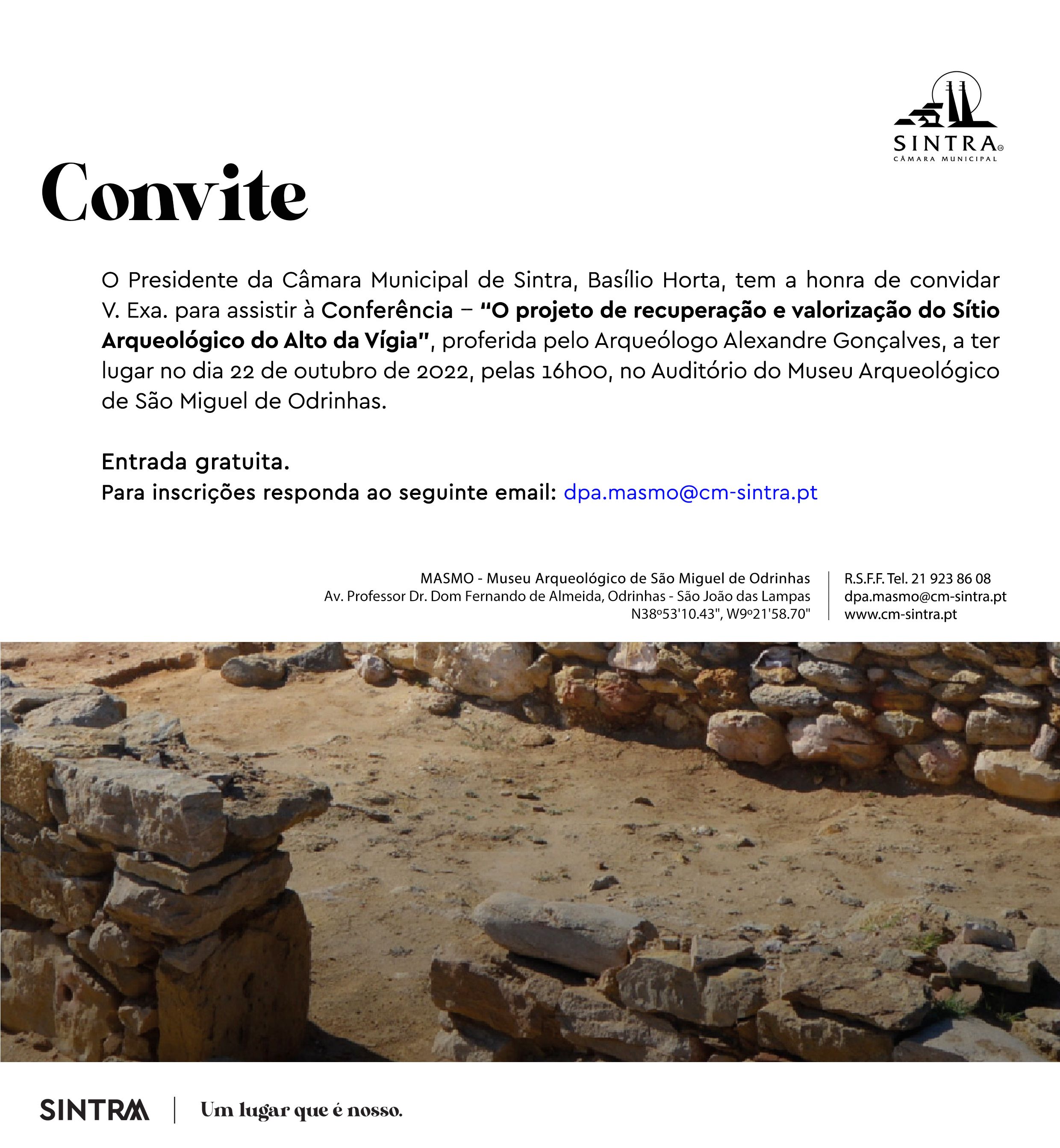 Convite_Conferência O projeto de recuperação e valorização do Sítio Arqueológico do Alto da Vigia 22 de outubro 2022.jpg
